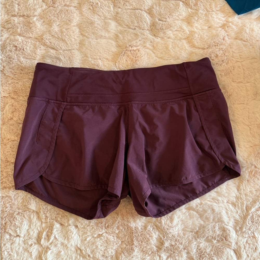Lululemon Athletica Dark Purple Athletic Shorts